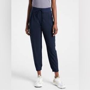 Athleta Venture Pant Jogger City Pants Lightweight Navy Blue 2
